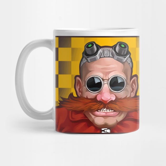 Dr. Robotnik or Eggman painting by dposhirts